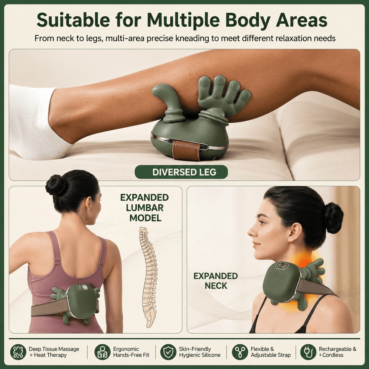 Cordless Neck and Shoulder Massager with Heat | VELTRO - VELTRO