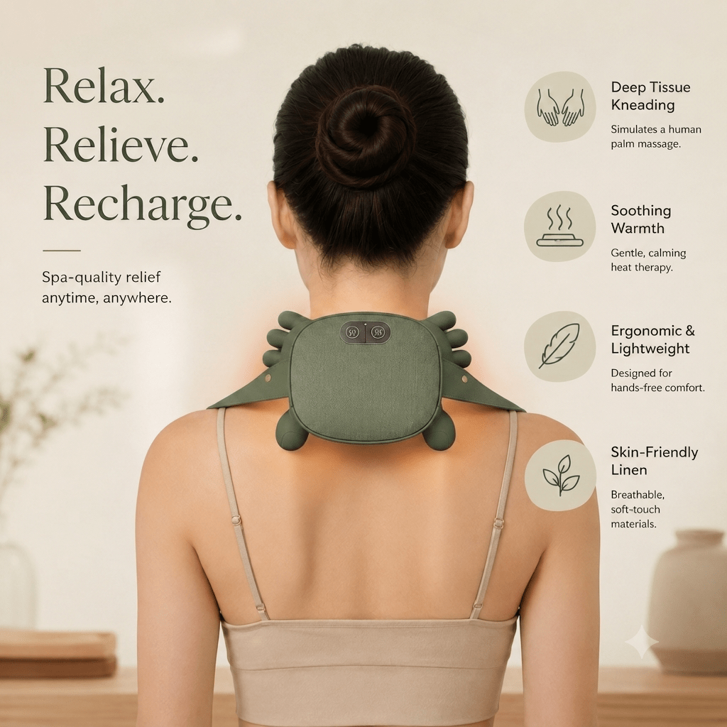Cordless Neck and Shoulder Massager with Heat | VELTRO - VELTRO